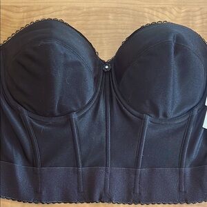 Dominique Black low-back Strapless Bra NWT